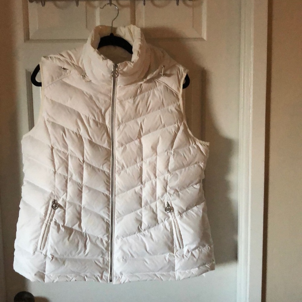 Michael Kors puffy vest with removable hood